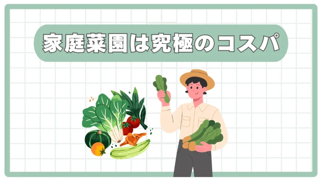 家庭菜園で食費が月1万円浮く！元が取れるコスパ最強野菜と究極の節約術