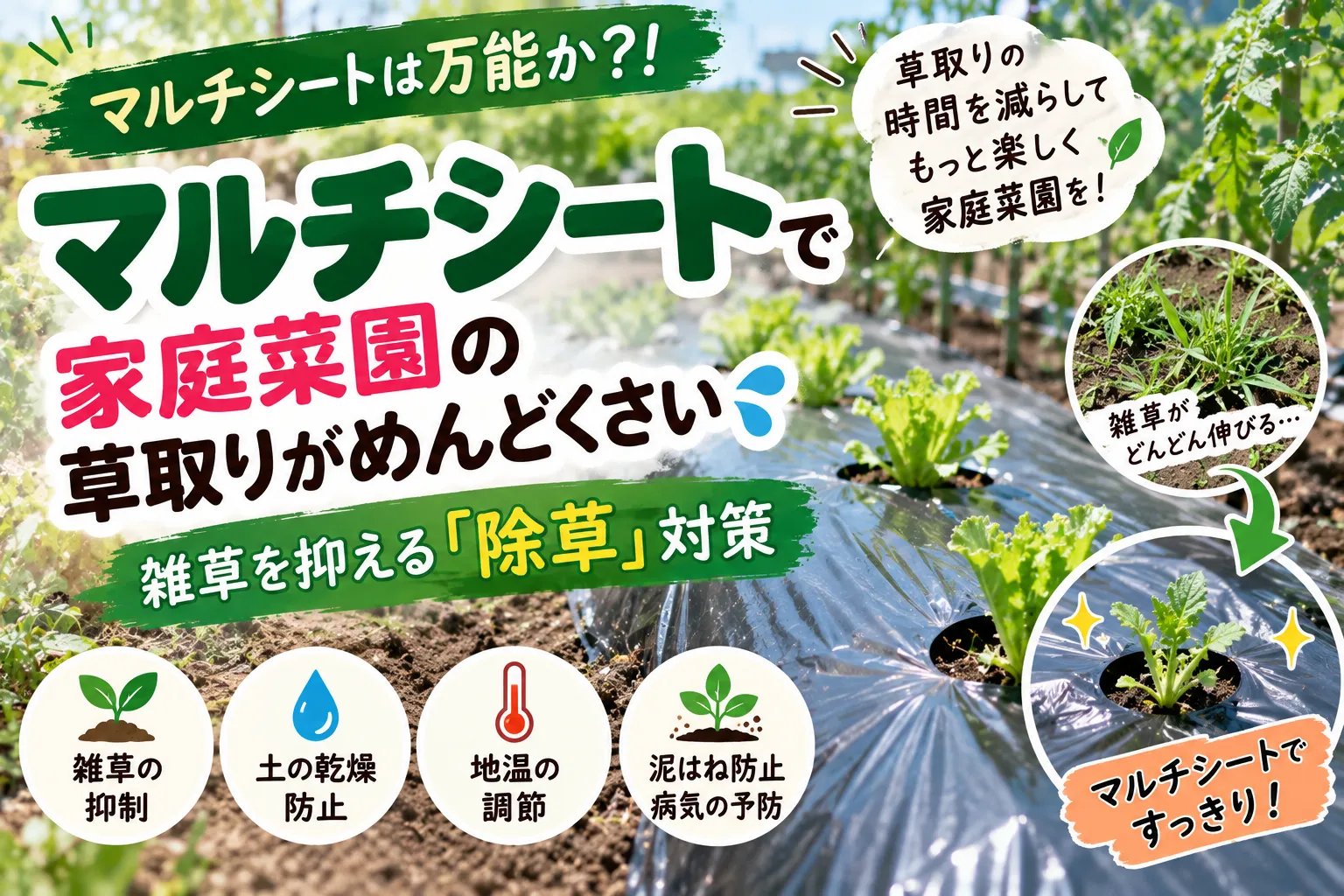 家庭菜園マルチシート