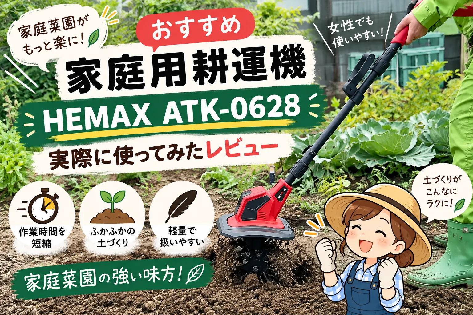 家庭用ミニ耕運機