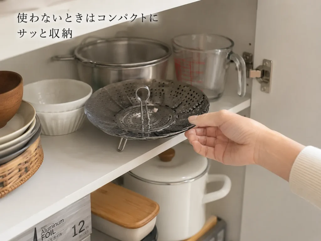 蒸し器 収納