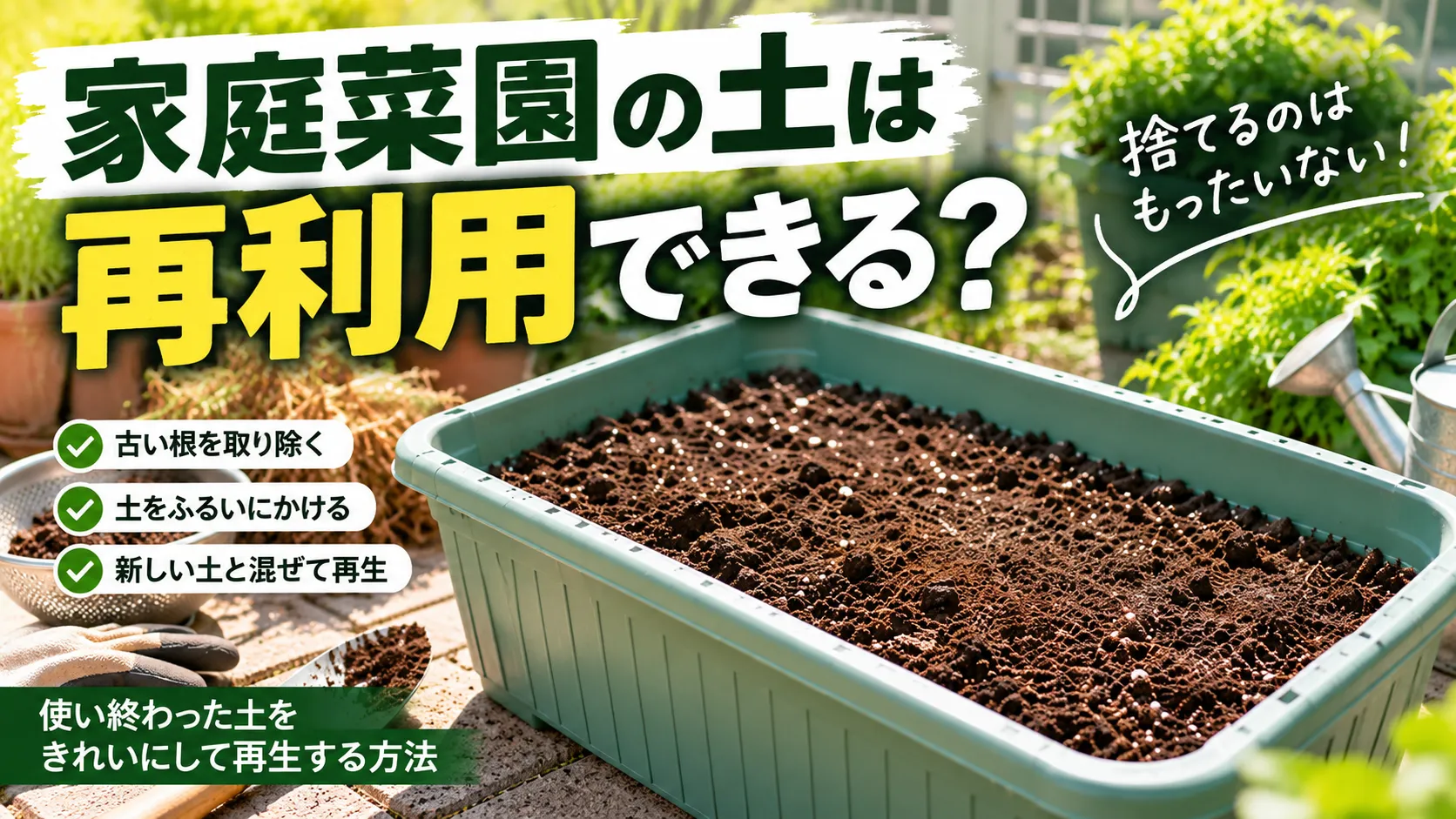 土の再利用