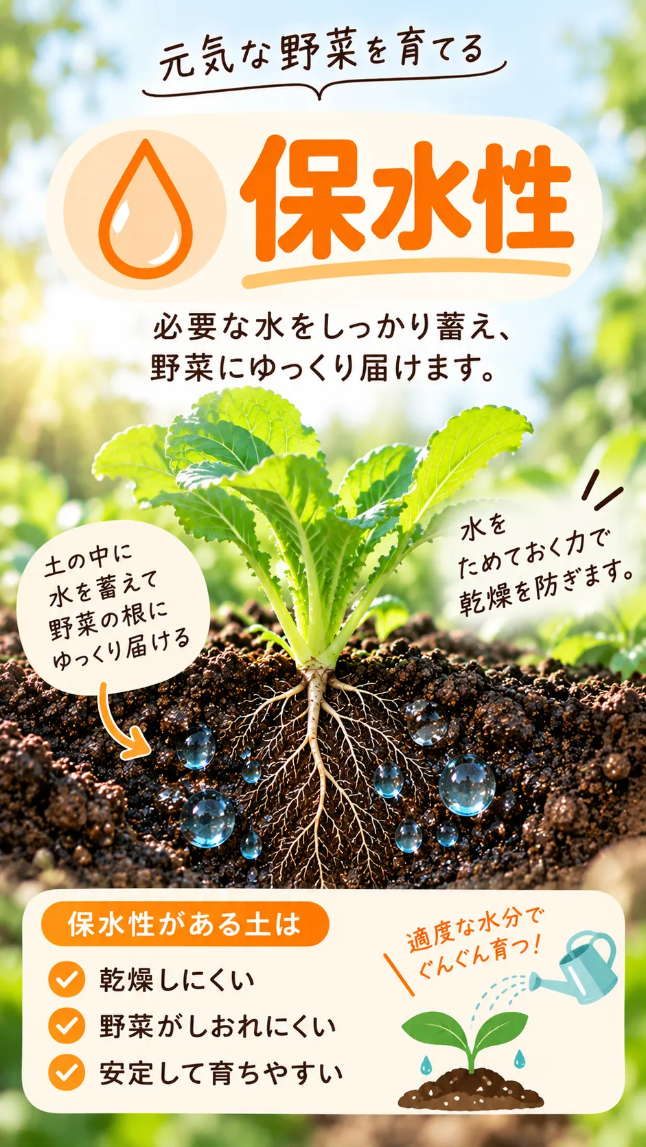 保水性 土
