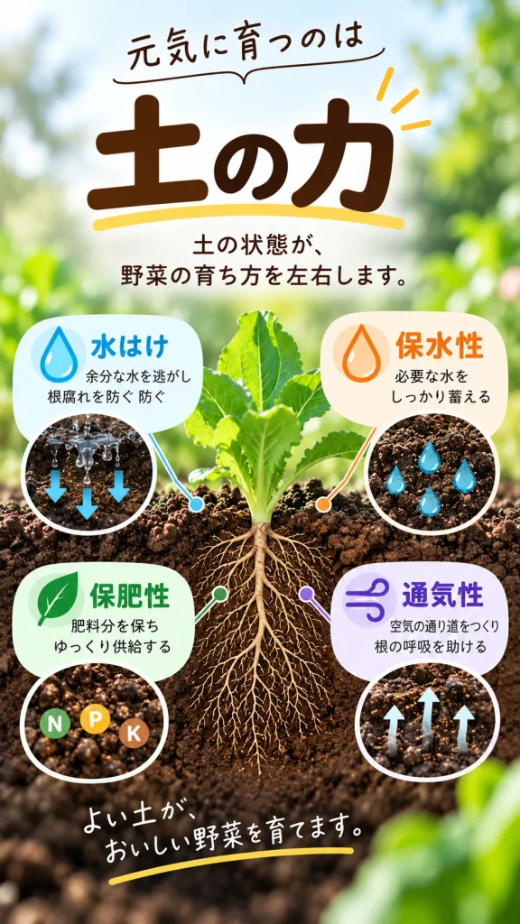 家庭菜園土の力